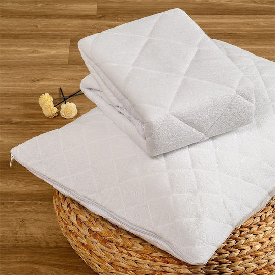 Melinen Set Waterproof Quilted White Pillow Protectors 50x70cm 20004427