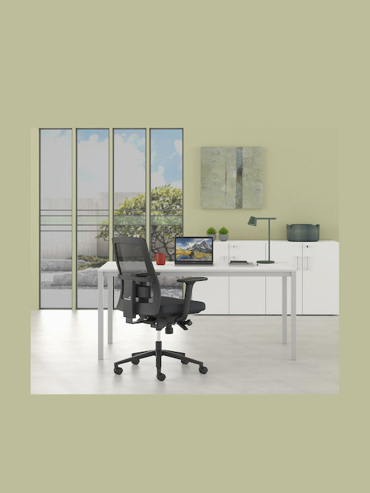 Office Chair with Adjustable Arms Black