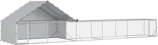 vidaXL Galvanized Steel Chicken Coop