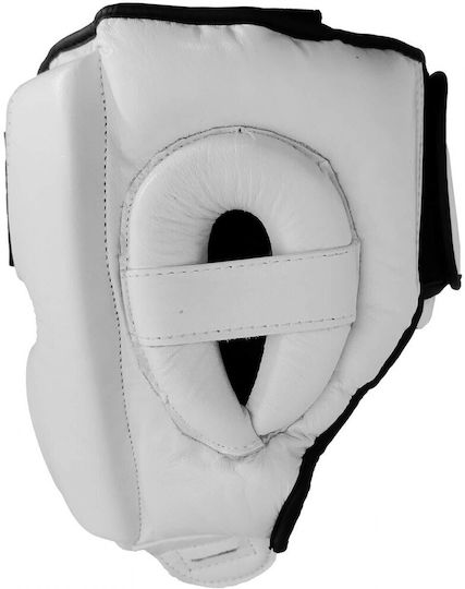 Olympus Sport Boxhelm Erwachsene Volles Gesicht Leder Weiß