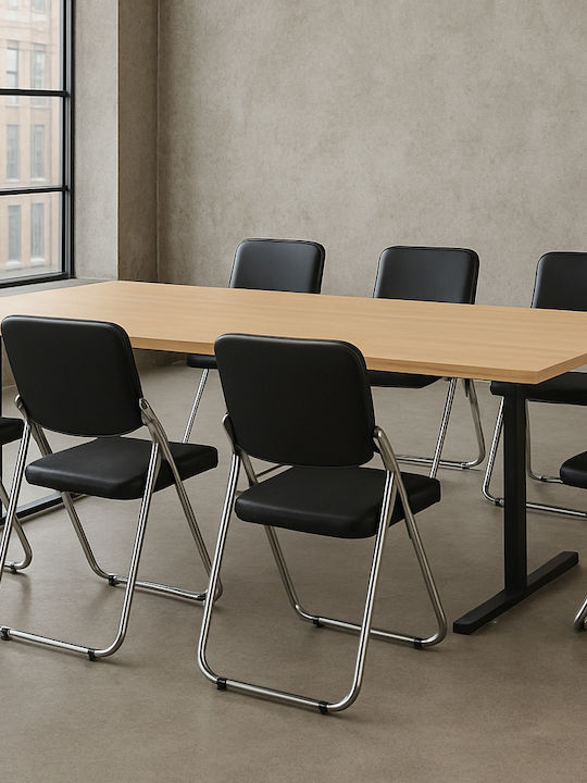 Visitor Chair in Black Colour 42x42x85cm