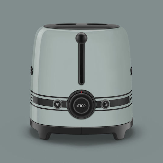 Smeg Тостер Двуместен 950W Зелен