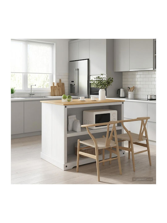 Boden Küchenschrank Weiß 112x77x91.5cm