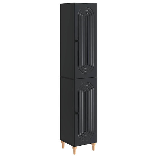 vidaXL 3416449 Στήλη Μπάνιου Τοίχου 33x34.5x90cm Μαύρη