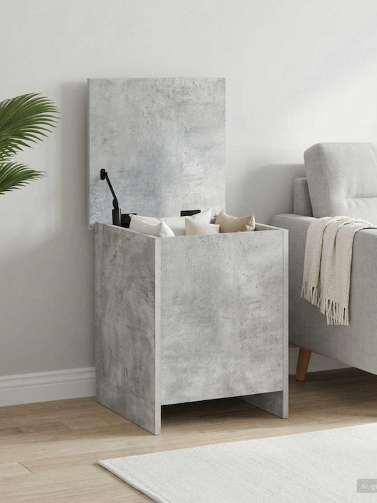 vidaXL Διακοσμητικό Μπαούλο Ξύλινο Γκρι 40x40x50εκ.