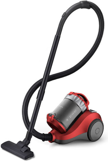 Daewoo RCC-120R/B Ηλεκτρική Σκούπα 800W με Κάδο 1.5lt Κόκκινη