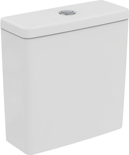 Ideal Standard Rezervor de Apă Montat pe Perete din Plastic Dreptunghiular de Înaltă Presiune Alb