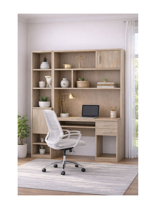 No 8 Kinderschreibtisch aus Melamin Oak 100x55x80cm