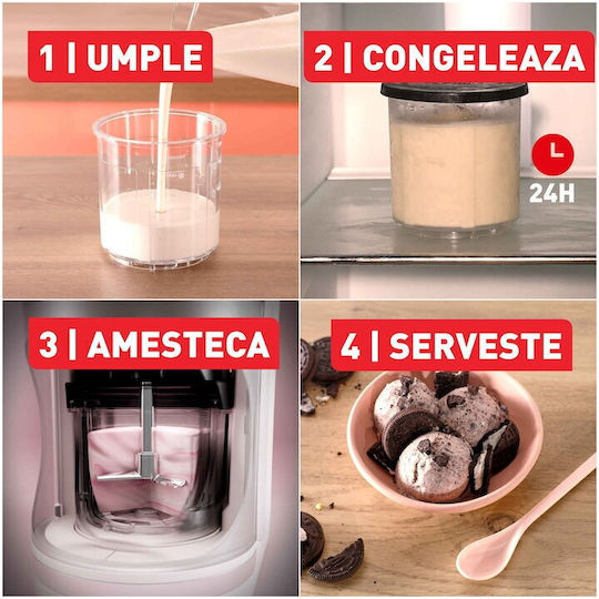 Tefal Dolci Ice Cream Maker 3x1.4lt Brown