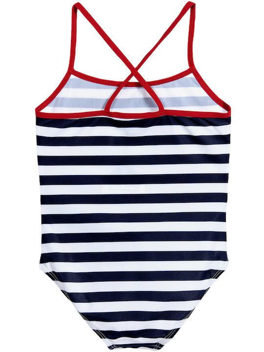 White Kinder Badebekleidung Einteilig Marineblau Weiß