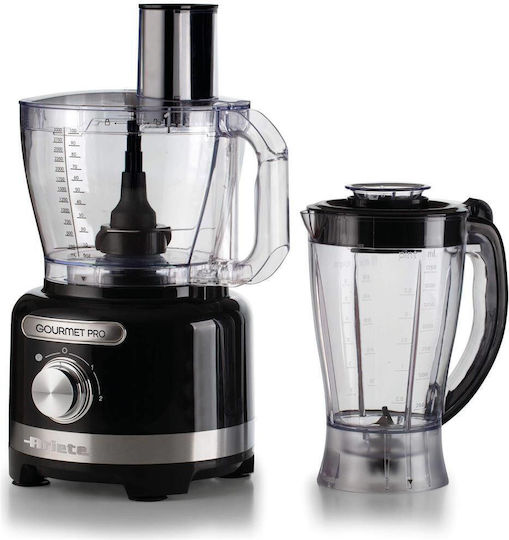 Ariete Procesor alimentar multifuncțional 500W cu vas 1.5lt și Blender cu vas Negru
