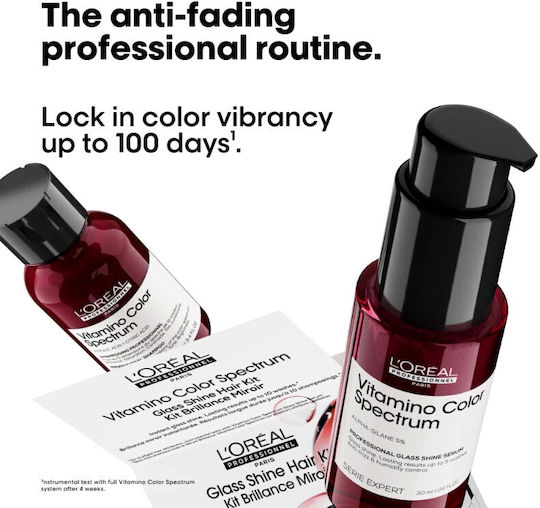L'Oréal Professionnel Vitamino Color Spectrum Mini Duo Hair Care Set for Color Protection for Coloured Hair with Shampoo & Serum 2 Pieces