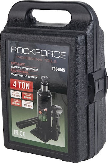 Rockforce Hydraulic Bottle Jack with Lifting Capacity up to 33.8 cm and Load Weight up to 3.59 Tons