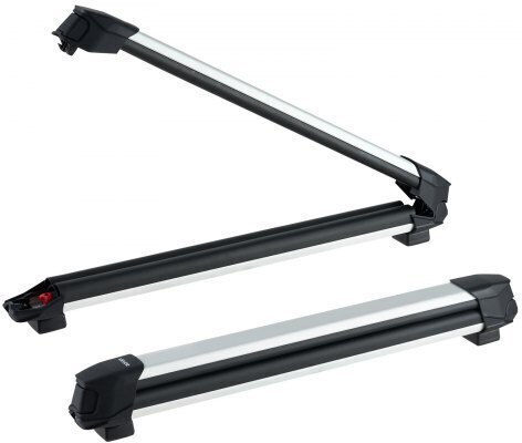 Vevor Dachgepäckträger Für Skiträger & Snowboard Mitnahme Bis Zu 6 Skipaare Oder 4 Snowboards 2 Stück Aluminium Universale Dachgepäckträger Für Autos Mit Schloss & Gummierte Polsterung Basis Angelrutenhalter Passend Für Die Meisten Querträger