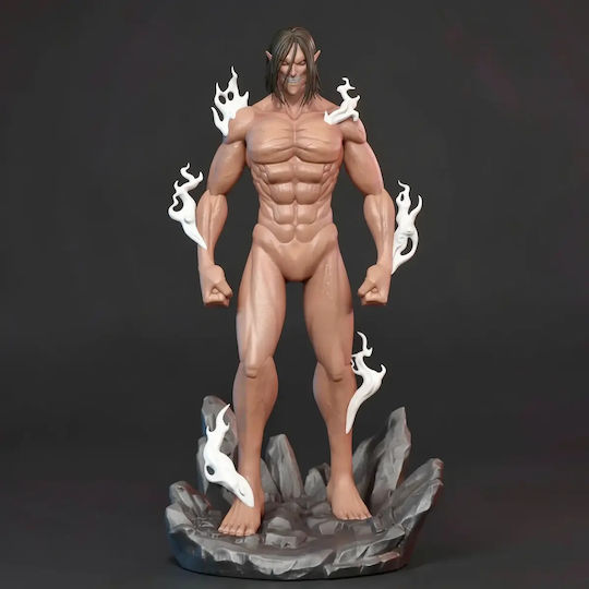 Unpainted 3D Figur Eren Titan V4 Aus Angriff auf Titan Bemalen Diy Geschenk Farben 30 Cm 1:6