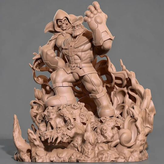 Unpainted 3D Figure Thanos Death Comics Version Ready To Paint DIY Gift Colors 20 Cm 1:8