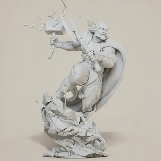 Άβαφη 3d Φιγούρα Thor God Thunder Comics Version Βάψιμο Diy Δώρο Χρώματα 15,2 Cm 1:12