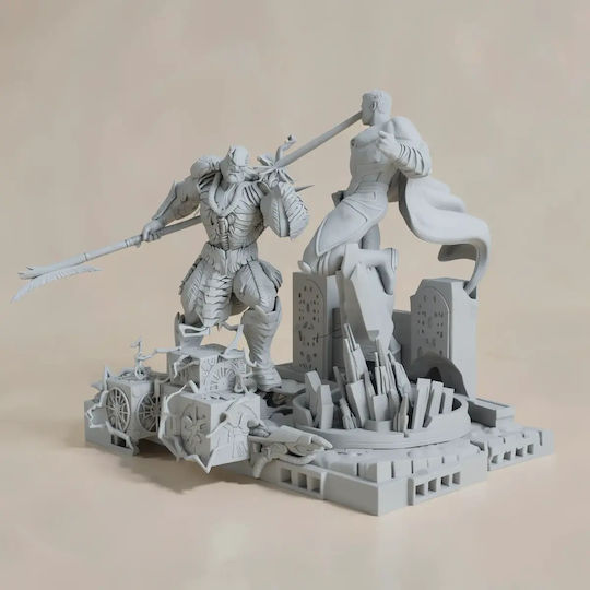 Άβαφη 3D Фигура Superman Vs Darkseid От DC Боядисване DIY Подарък Цветове 30 см 1:6