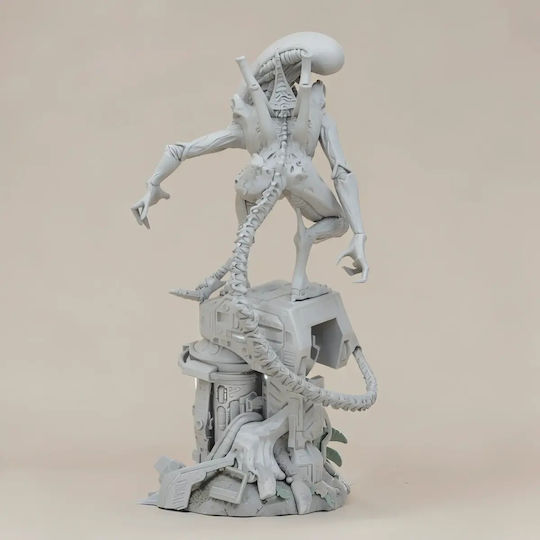 Άβαφη 3D Фигура Alien Xenomorph 457 мм Боядисване DIY Подарък Цветове 30 см 1:6