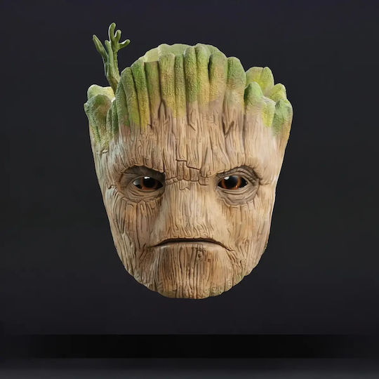 Unpainted 3D Figure Cosplay Groot Mask Wearable Painting DIY Gift Colors 30 Cm 1:6