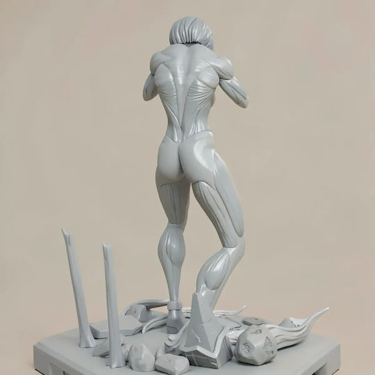 Unbemalte 3d Figur Female Titan V2 Aus Angriff auf Titan Bemalung Diy Geschenk Farben 15,2 Cm 1:12