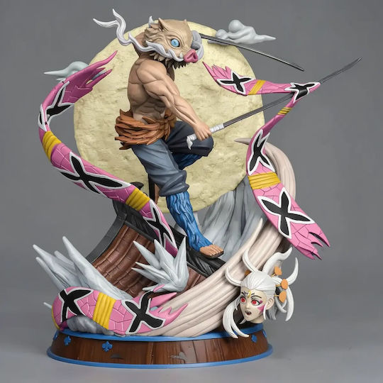 Unbemalte 3d Figur Hashibira Inosuke 3d Modell Aus Demon Slayer Bemalen Diy Geschenk Farben 15,2 Cm 1:12