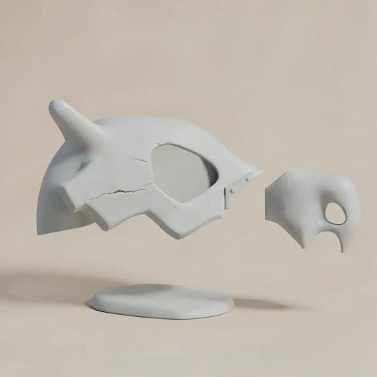 Небоядисана 3D Фигура Cosplay Cubone Шапка Pokemon Боядисване DIY Подарък Цветове 15,2 См 1:12