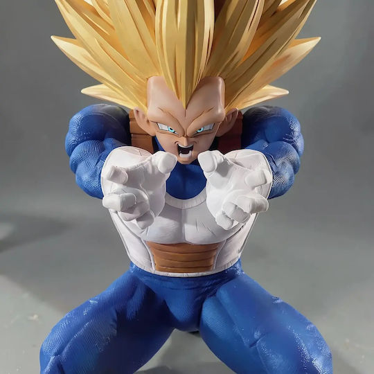 Небоядисана 3D Фигура Vegeta Ssj3 Daima Kameha Боядисване DIY Подарък Цветове 30 см 1:6