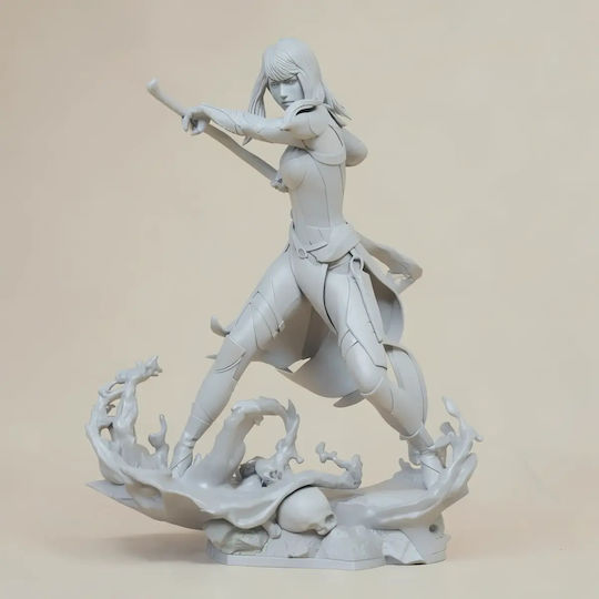 Небоядисана 3D Фигура Skarlet Mortal Kombat 11 3D Боядисване DIY Подарък Цветове 30 см 1:6