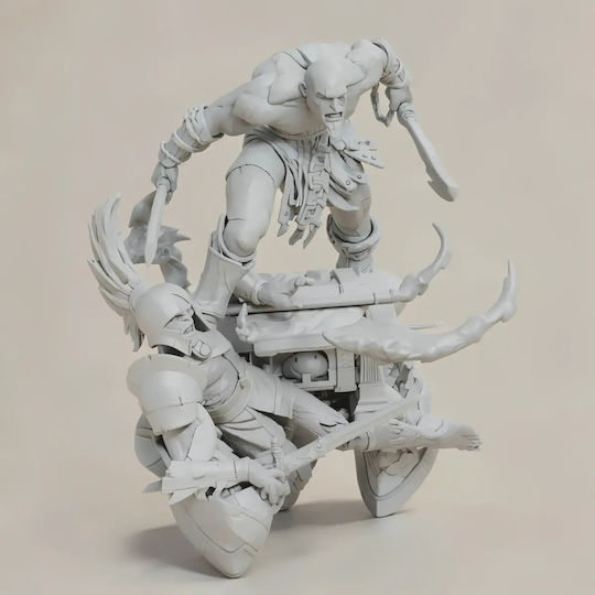 Άβαφη 3D Фигура Young Кратос 400мм Боядисване DIY Подарък Цветове 30 см 1:6