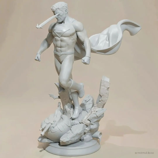 Άβαφη 3d Φιγούρα Superman V2 From Dc Βάψιμο Diy Δώρο Χρώματα 20 Cm 1:8