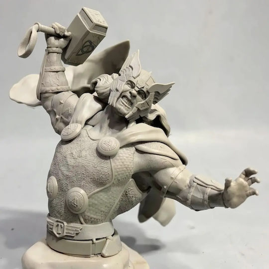 Άβαφη 3d Φιγούρα Thor V2 From Marvel Βάψιμο Diy Δώρο Χρώματα 30 Cm 1:6