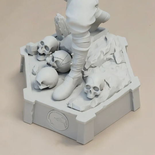 Небоядисана 3D Фигура Liu Kang Mortal Kombat Цифрова Скулптура Боядисване DIY Подарък Цветове 15,2 См 1:12