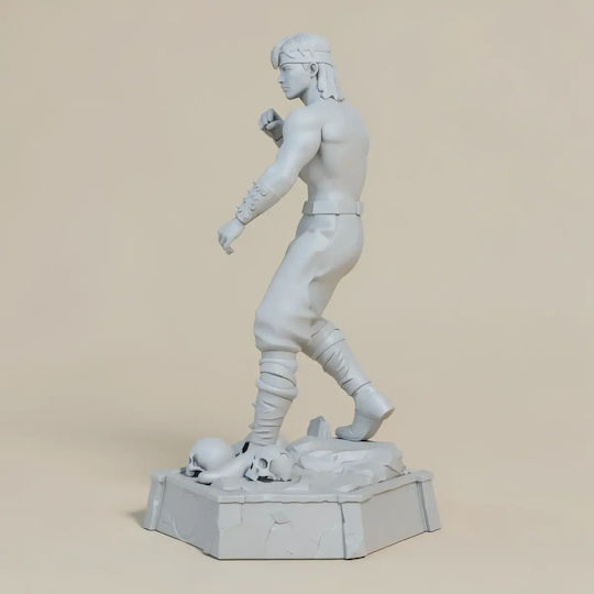 Небоядисана 3D Фигура Liu Kang Mortal Kombat Цифрова Скулптура Боядисване DIY Подарък Цветове 15,2 См 1:12