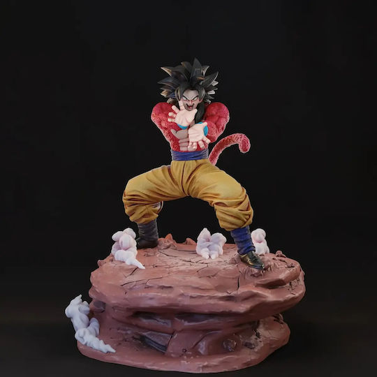 Άβαφη 3D Фигура Goku Ssj4 Power V2 3D Печат Модел Dragonball Боядисване DIY Подарък Цветове 30 см 1:6