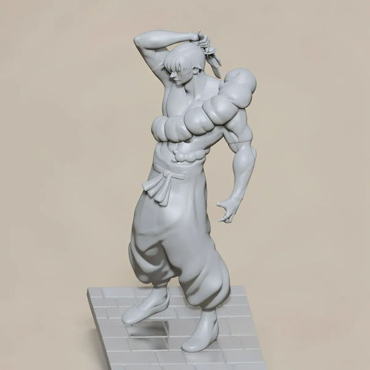 Небоядисана 3D Фигура Toji Sorcerer Killer Jujutsu Kaisen Цифрова Скулптура Боядисване DIY Подарък Цветове 30 см 1:6
