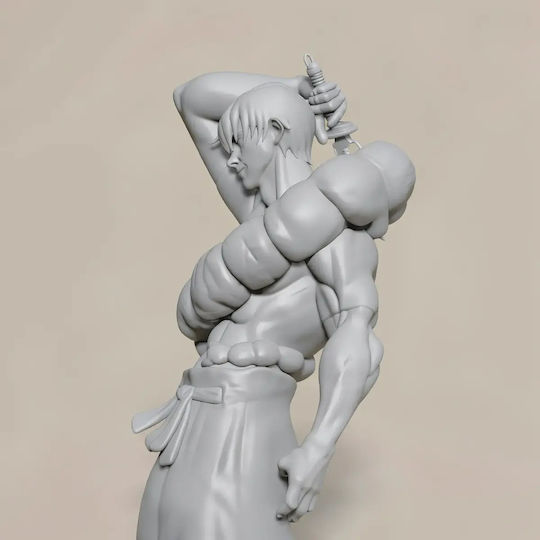 Небоядисана 3D Фигура Toji Sorcerer Killer Jujutsu Kaisen Цифрова Скулптура Боядисване DIY Подарък Цветове 30 см 1:6