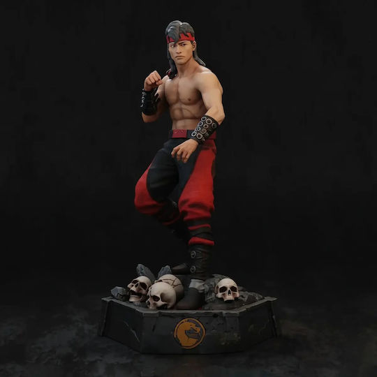 Небоядисана 3D Фигура Liu Kang Mortal Kombat Digital Sculpture Боядисване DIY Подарък Цветове 20 см 1:8