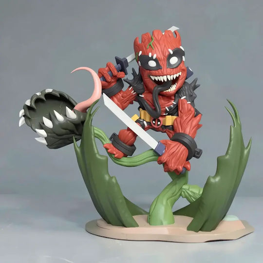 Unpainted 3D Figure Chibi Collection Venom Pool Groot Chibi Painting DIY Gift Colors 30 Cm 1:6