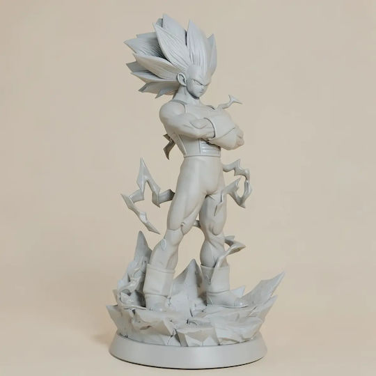 Unpainted 3D Figure Vegeta SSJ3 Lighting Painting DIY Gift Colors 30 cm 1:6