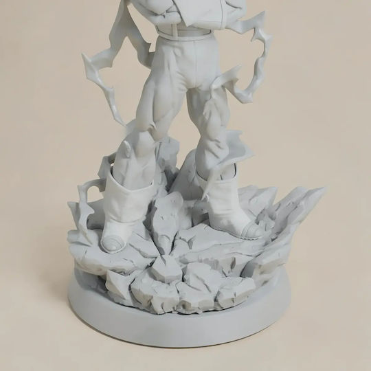 Unpainted 3D Figure Vegeta SSJ3 Lighting Painting DIY Gift Colors 30 cm 1:6