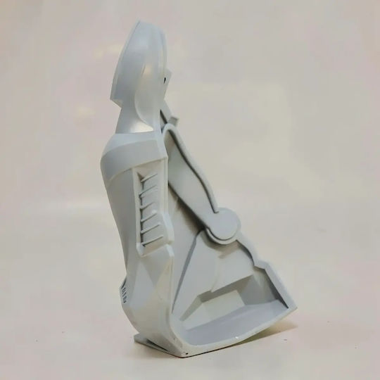 Unpainted 3D Figure Cosplay Arcann Mask Star Wars Old Republic Painting DIY Gift Colors 20 Cm 1:8