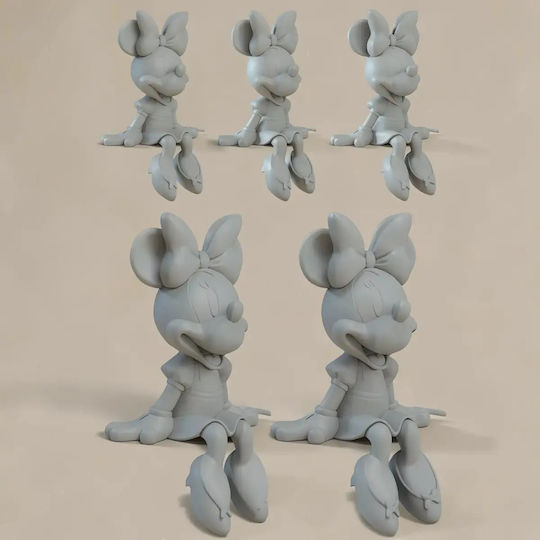 Небоядисана 3D Фигура Minnie От Disney Боядисване DIY Подарък Цветове 20 См 1:8