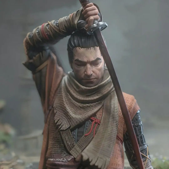 Небоядисана 3D Фигура Вълк Sekiro Shadows Die Twice 3D Боядисване DIY Подарък Цветове 30 См 1:6