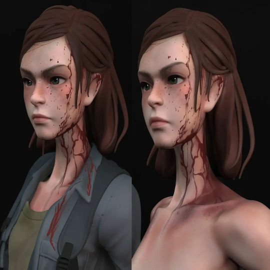 Небоядисана 3D Фигура Ellie От Последният От Нас Боядисване DIY Подарък Цветове 30 См 1:6
