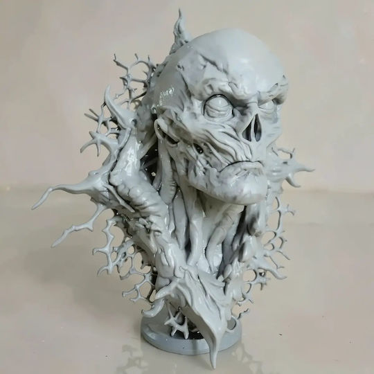 Unbemalte 3d Figur Vecna Fremde Dinge Wand Bust 3d Druckmodelle Bemalen Diy Geschenk Farben 15,2 Cm 1:12