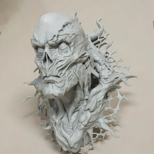 Unbemalte 3d Figur Vecna Fremde Dinge Wand Bust 3d Druckmodelle Bemalen Diy Geschenk Farben 15,2 Cm 1:12