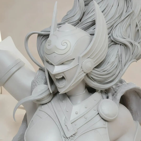 Unpainted 3D Figure Thunder Lady Thor Vs Lady Loki Painting DIY Gift Colors 30 Cm 1:6