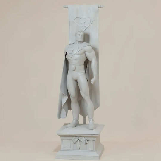 Άβαφη 3D Фигура Superman Red Son Communist Flag 3D Печатна Фигурка Боядисване DIY Подарък Цветове 20 см 1:8