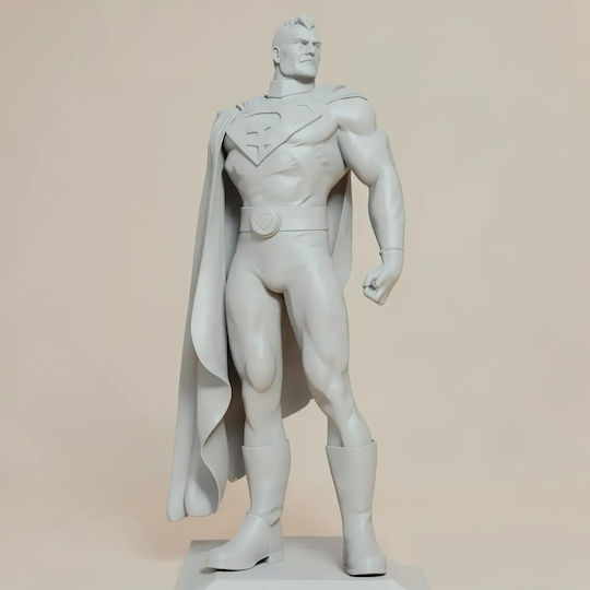 Άβαφη 3D Фигура Superman Red Son Communist Flag 3D Печатна Фигурка Боядисване DIY Подарък Цветове 20 см 1:8
